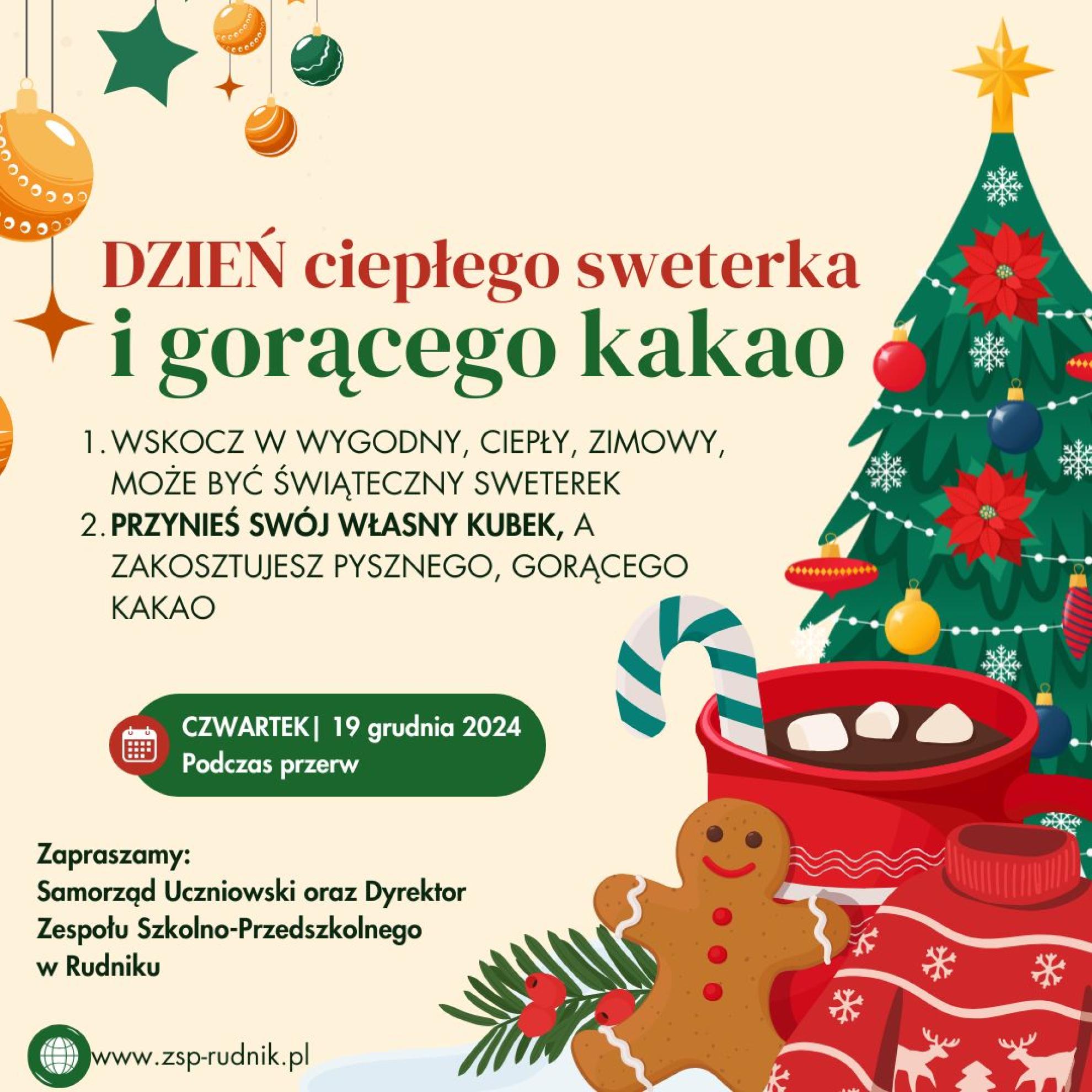 Dzień ciepłego sweterka i gorącego kakao