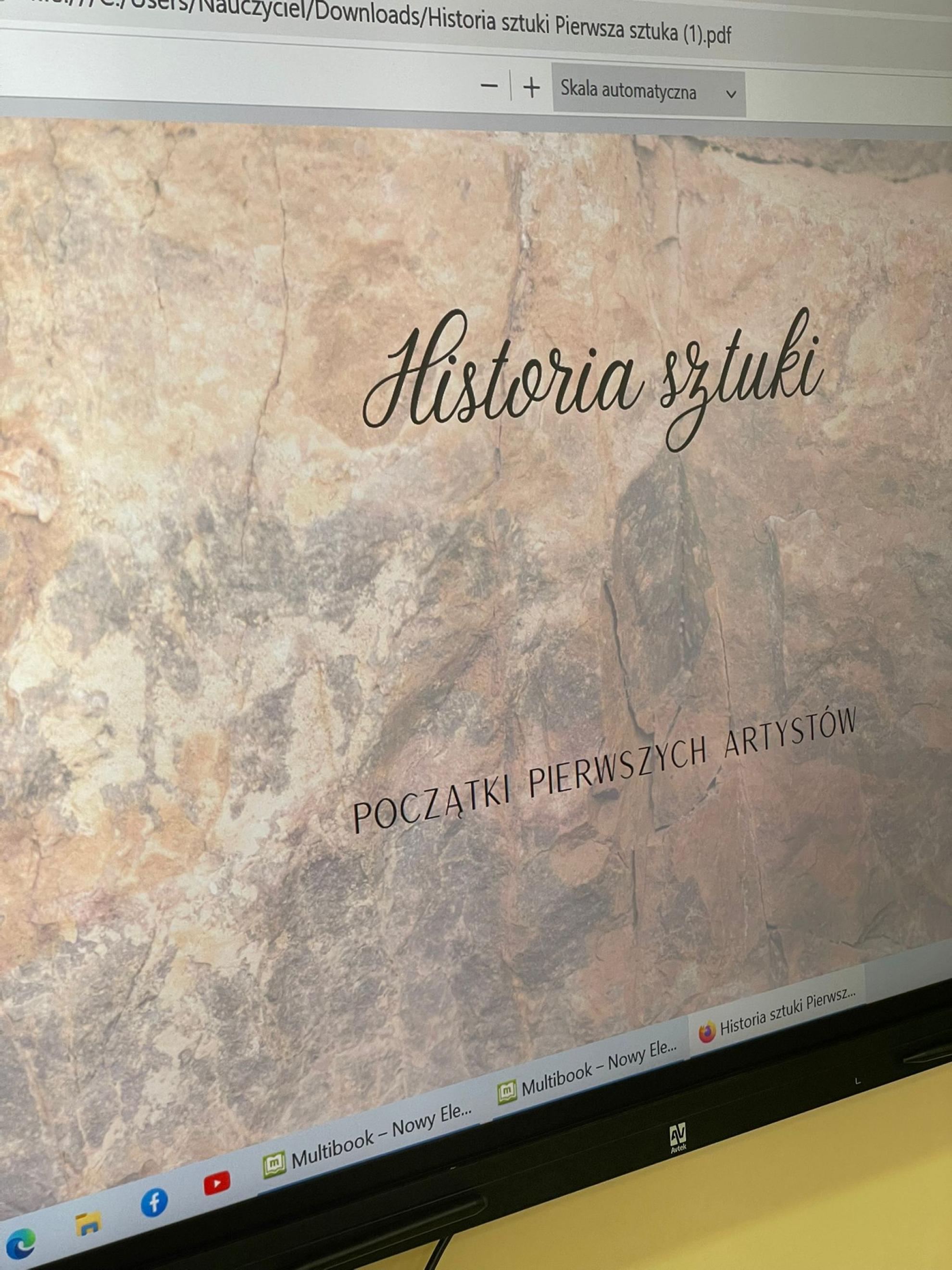 Lekcja biblioteczna z historii sztuki