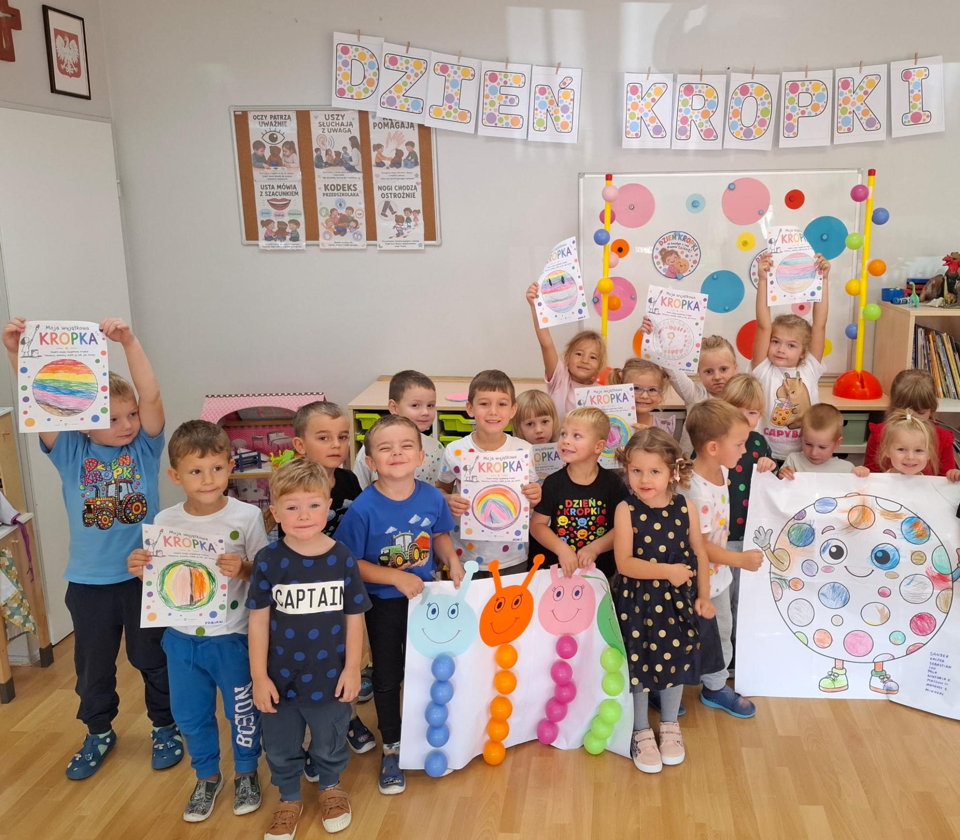 Dzień Kropki w przedszkolu w Szonowicach