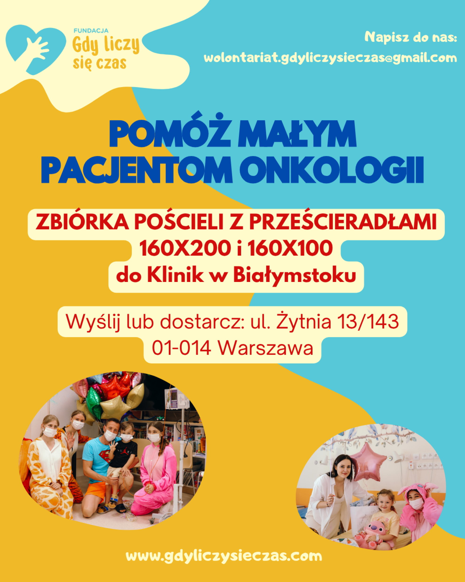 ZBIÓRKA DARÓW NA DZIECIĘCE ODDZIAŁY ONKOLOGII