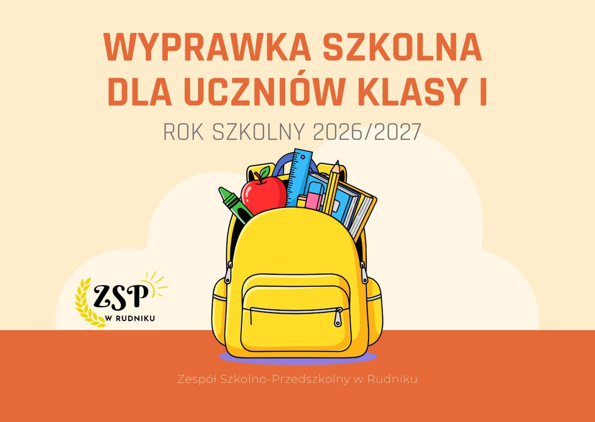 Wyprawka szkolna dla uczniów kl. I