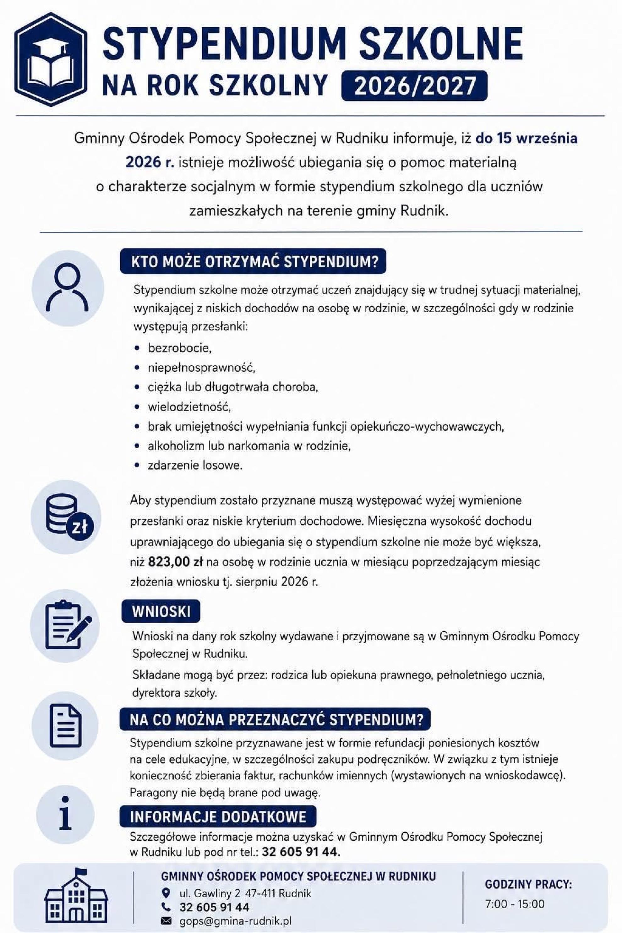 STYPENDIUM SZKOLNE