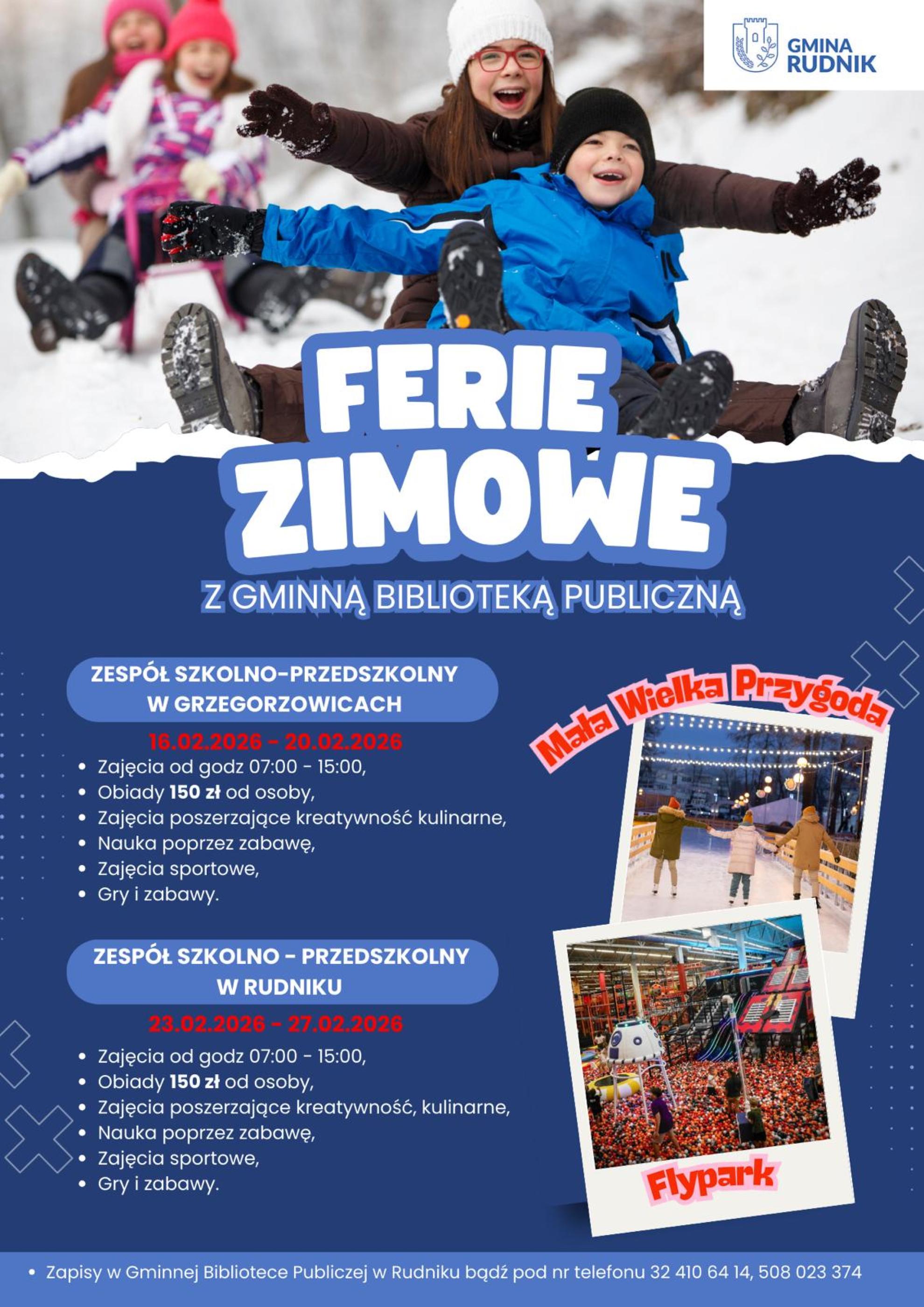 FERIE ZIMOWE Z BIBLIOTEKĄ