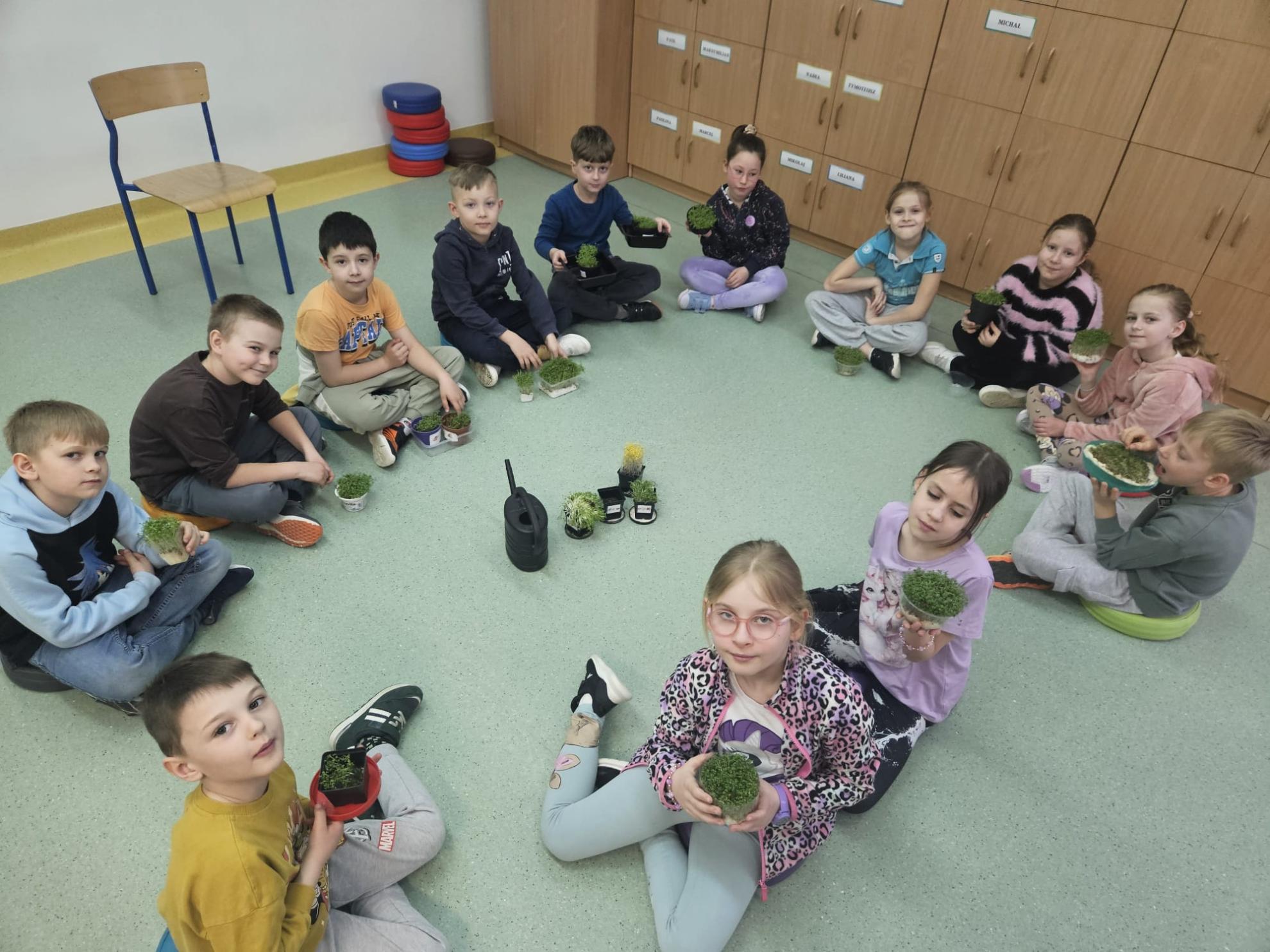 Zielona lekcja w klasie pierwszej