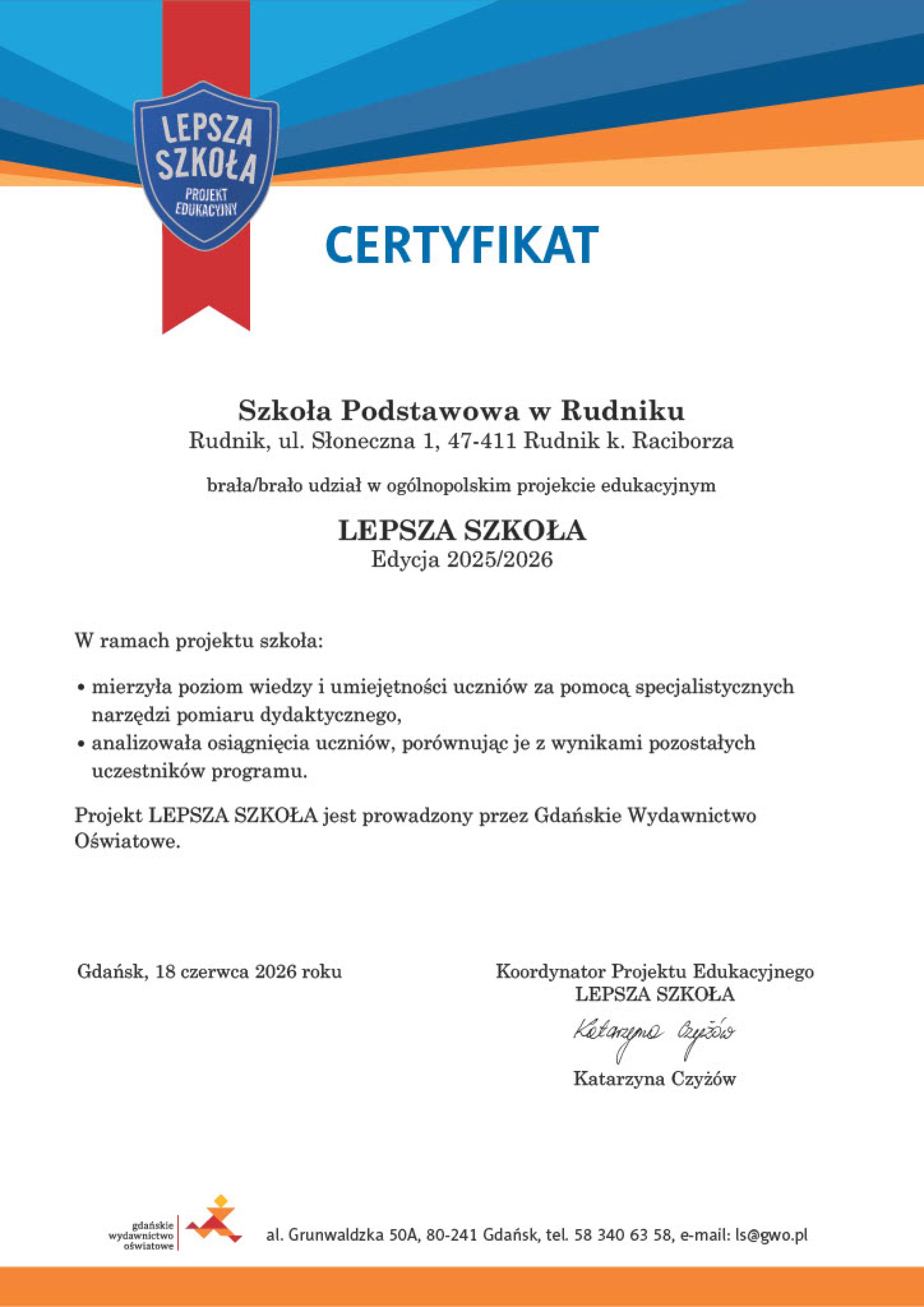 Projekt LEPSZA SZKOŁA